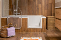 Sanisale - Japandistijl badkamer. Combinatie van japans en scandinavische stijl